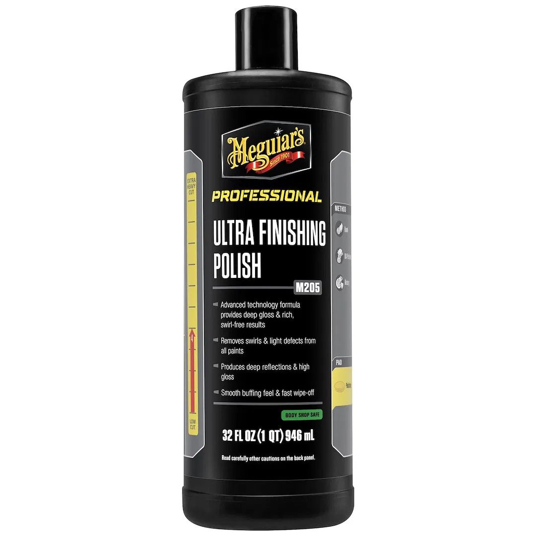 M20532 – MEGUIARS WAX Polishing Compound, Removes Light Swirls and Adds Gloss Clarity Ultra Finishing Compound Liquid...